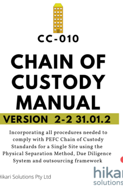 PEFC Single site Transfer Chain of Custody